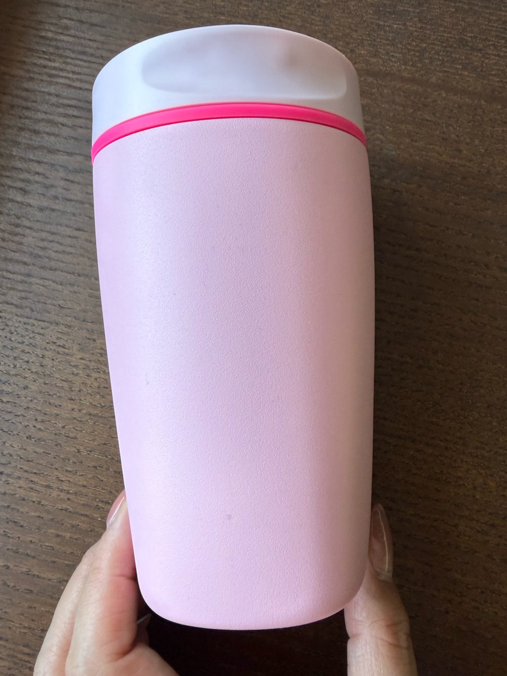 Owala Stainless Steel SmoothSip Slider Travel Mug - Pink (Pucker Up) 12oz - Picture 2 of 16